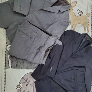 Boltini Boys Suits Navy and Gray Size 8